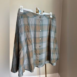 OUTLANDER TARTAN PLAID TWILL WOVEN MINI SKATER SKIRT